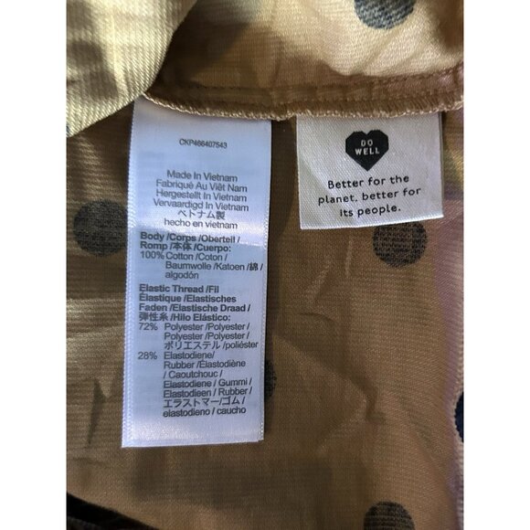 Madewell Corduroy Sweetheart Polka Dot Top Womens 10 Corset Coquette Cottagecore - Picture 12 of 16